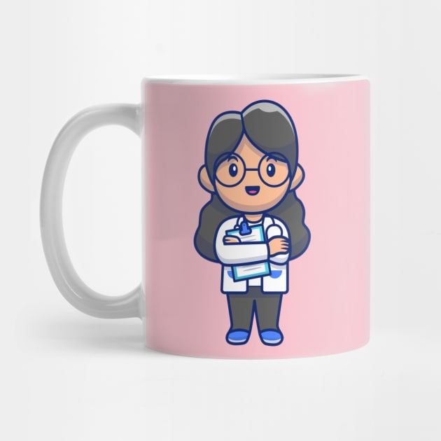 Cute girl doctor cartoon by Catalyst Labs